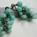 Vintage Milk Beads Cluster Screw-back Earrings