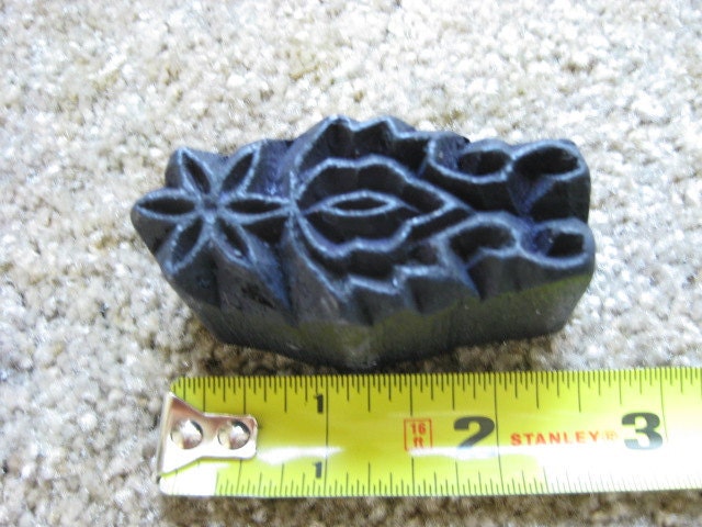 Small Wood Stamp For Clay or Fabric Stamping