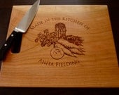 Personalized Cutting Board, Custom Engraved 12" x 15" - Personalized Wedding Gift, Anniversary Gift