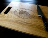 Personalized Cutting Board, Custom Engraved - White Oak12x15 - Wedding Gift, Anniversary Gift, Houswarming Gift