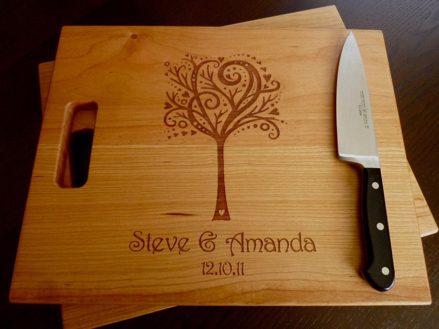 Personalized Gift - Cutting Board - Engraved and Personalized - 12" x 15"
