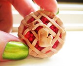Michigan cherry pie pendant
