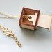 Polaroid Camera Necklace Locket - Wood Vintage Camera Locket