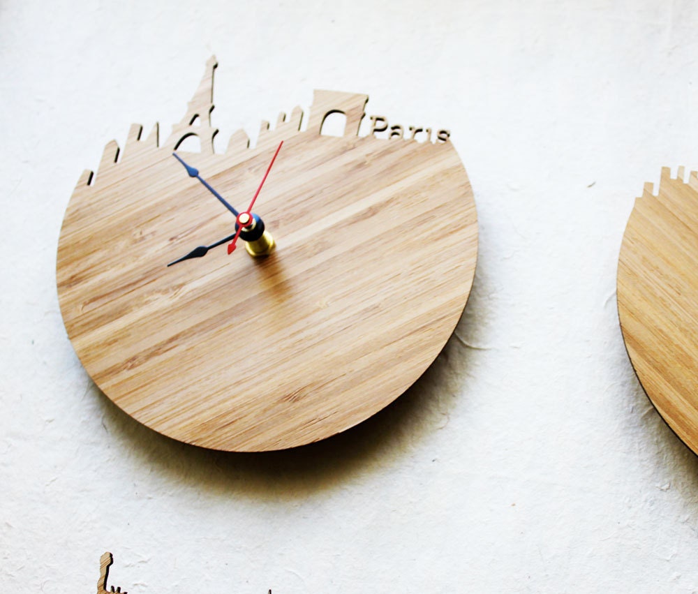 Modern Wall Clock SALE Set- Paris, SF, NY, London