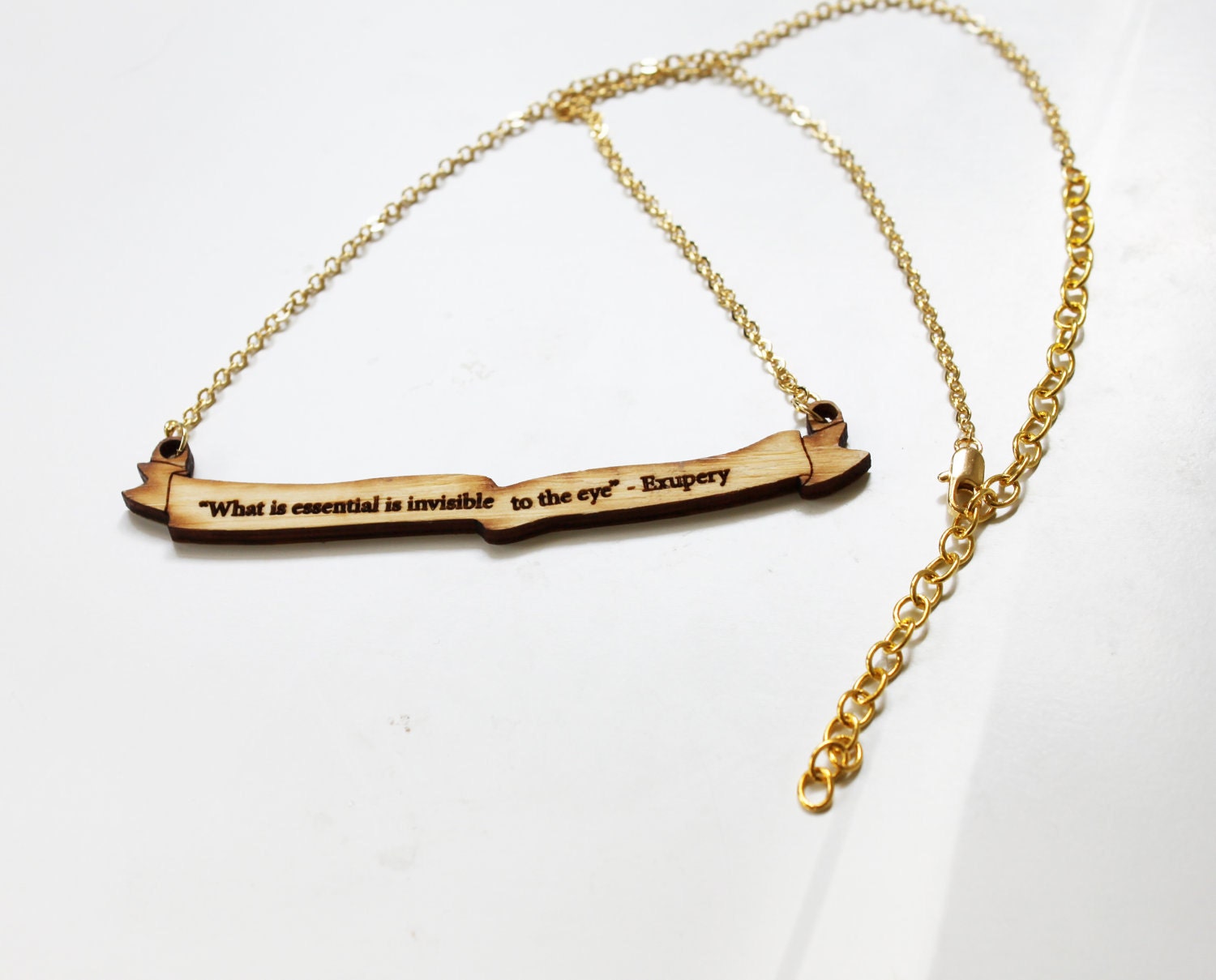 The Little Prince Quote Necklace