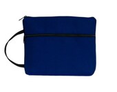 iPad Case,  iPad Sleeve, Men's Women's UnisexiPad Cover  Blue with handle, zippers, pockets and padding