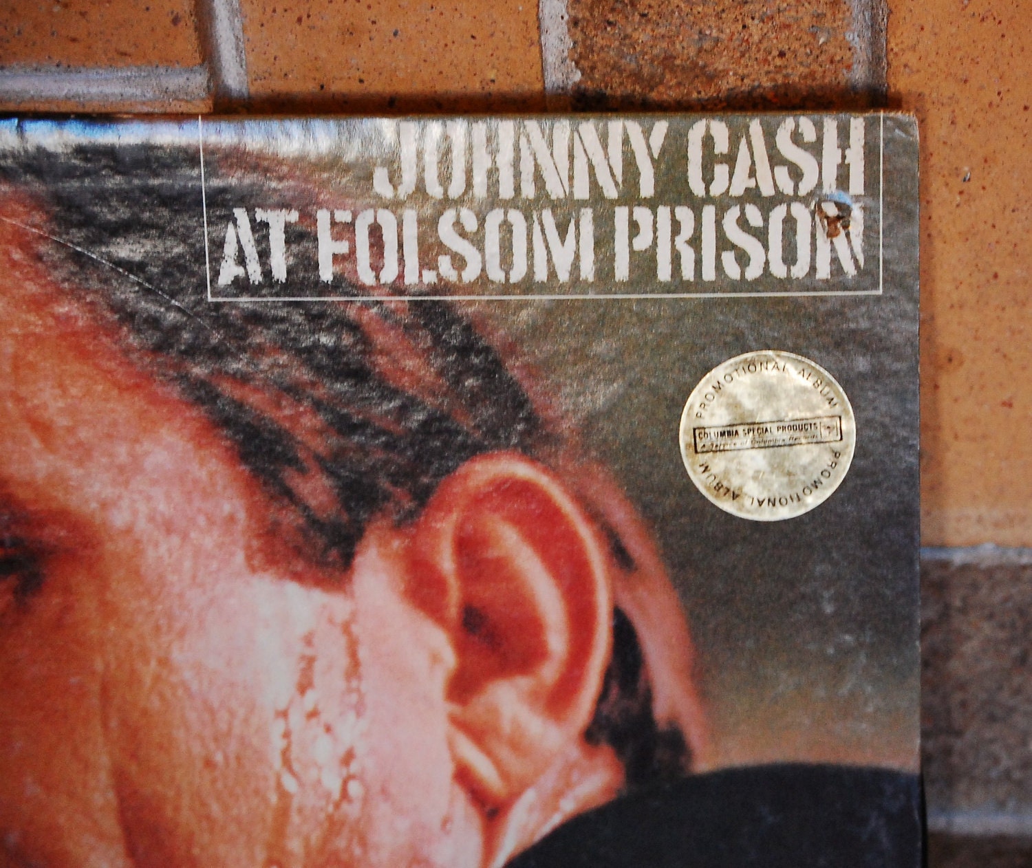 Rare Vintage Johnny Cash At Folsom Prison Vinyl LP