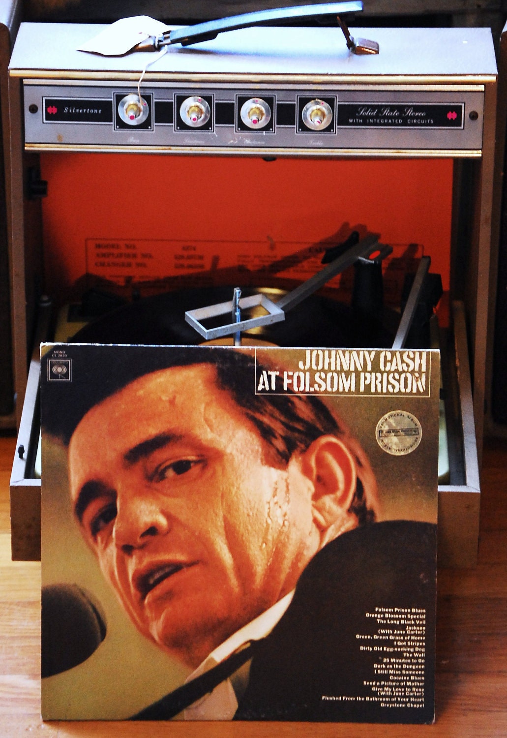 Rare Vintage Johnny Cash At Folsom Prison Vinyl LP