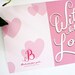 Pink Valentine's Card: Hand-Lettered With Lots of Love