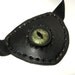 Leather Eye Patch Steampunk Black Eyepatch Green Glass Eye