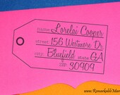 Custom Personalized  Retro Tag Form Return Address Label