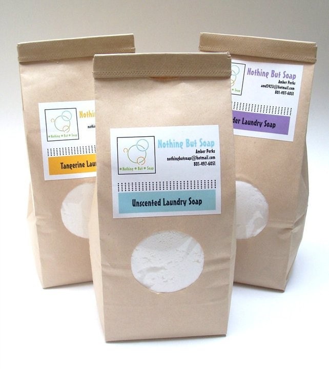 Laundry Soap--All Natural, No Synthetic Fragrance--INSTRUCTIONS