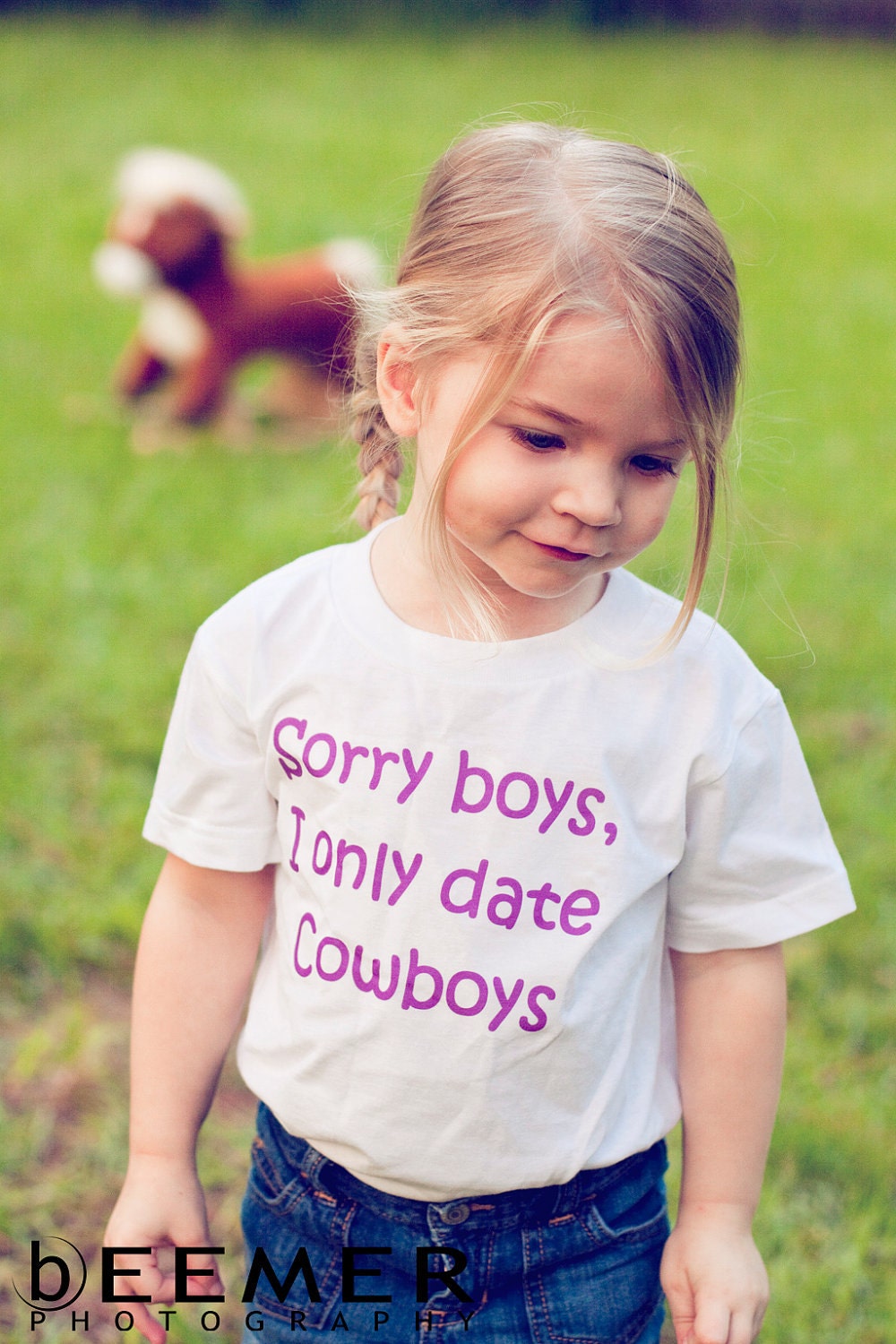 Sorry Boys, I Only Date Cowboys - Funny Baby Onesie - Toddler Tee also available