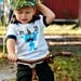Blue Birthday Monster Baby Onesie - Toddler Tee also available - Can Be Personalized With Any Age