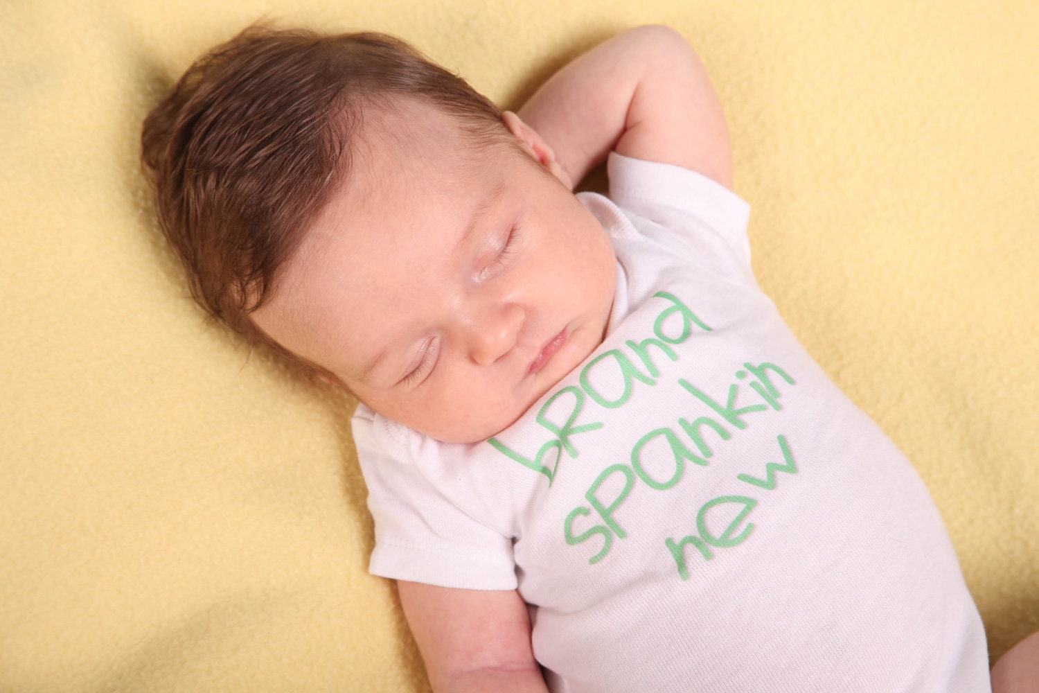 Brand Spankin New - Funny Baby Onesie - Your Color Choice