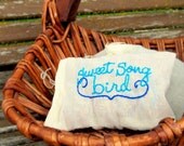 Muslin Drawer or Dryer Sachet- Sweet Song Bird
