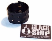 Snap Bracelets made with Bike Tube 'Vegan Leather' unisex punk metal cuff style