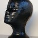 Black Mannequin Head Wig Hat Display Vintage