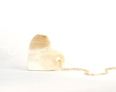 Golden Love Honey Horn Heart Pendant - ThePolkadotMagpie