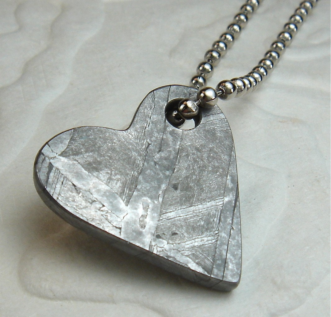 Meteorite Jewelry, Valentine Heart, Shooting Star, Pendant