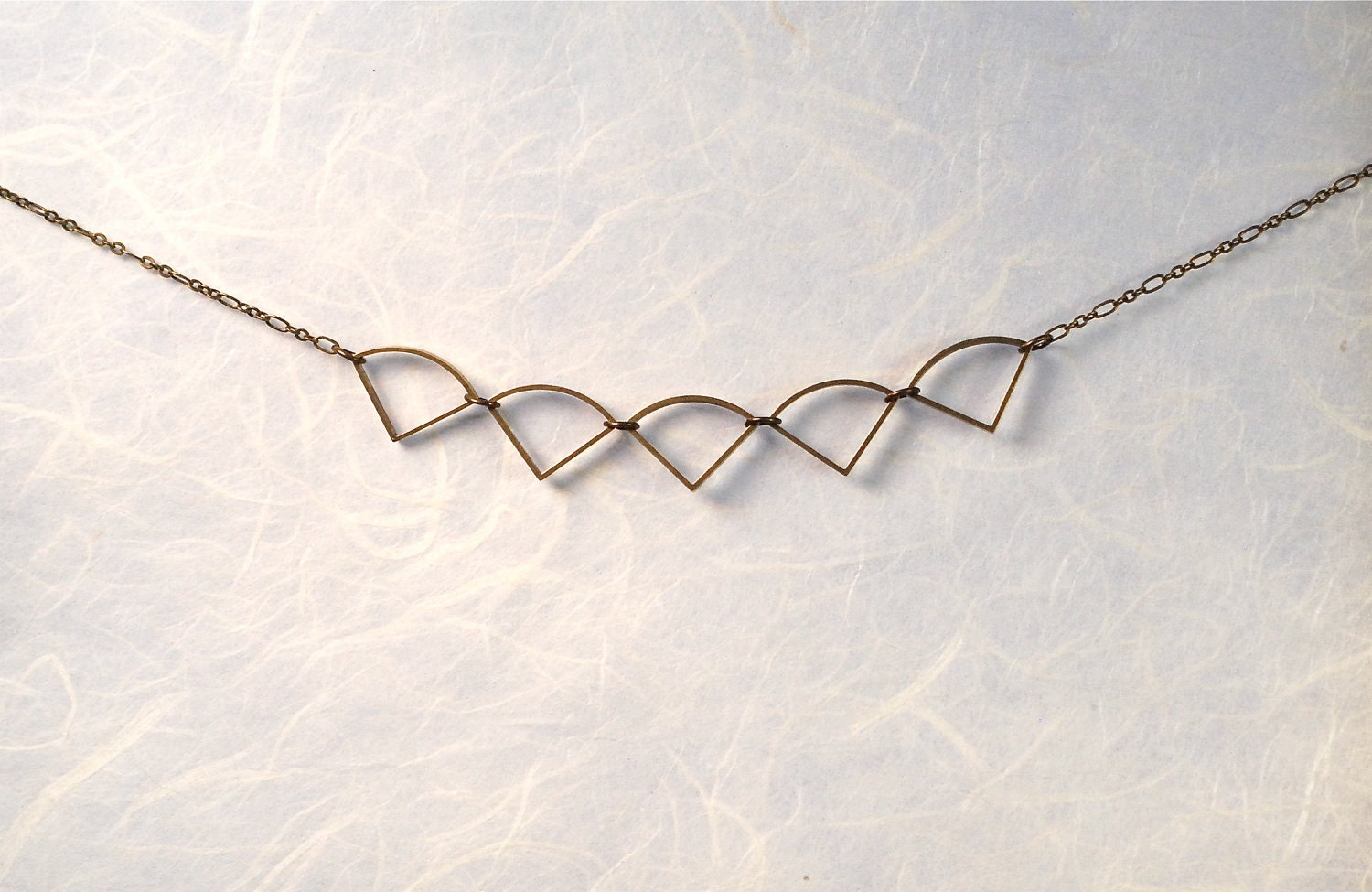 Five Gold Rings Modern Design Christmas Necklace