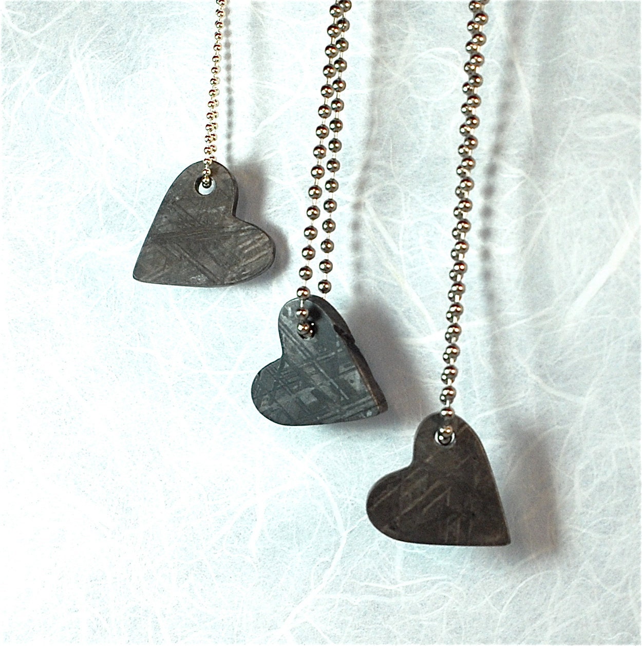 Meteorite Jewelry, Valentine Heart, Shooting Star, Pendant