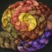 Roving Wensleydale, hand painted spinning fiber top, 5.9 oz