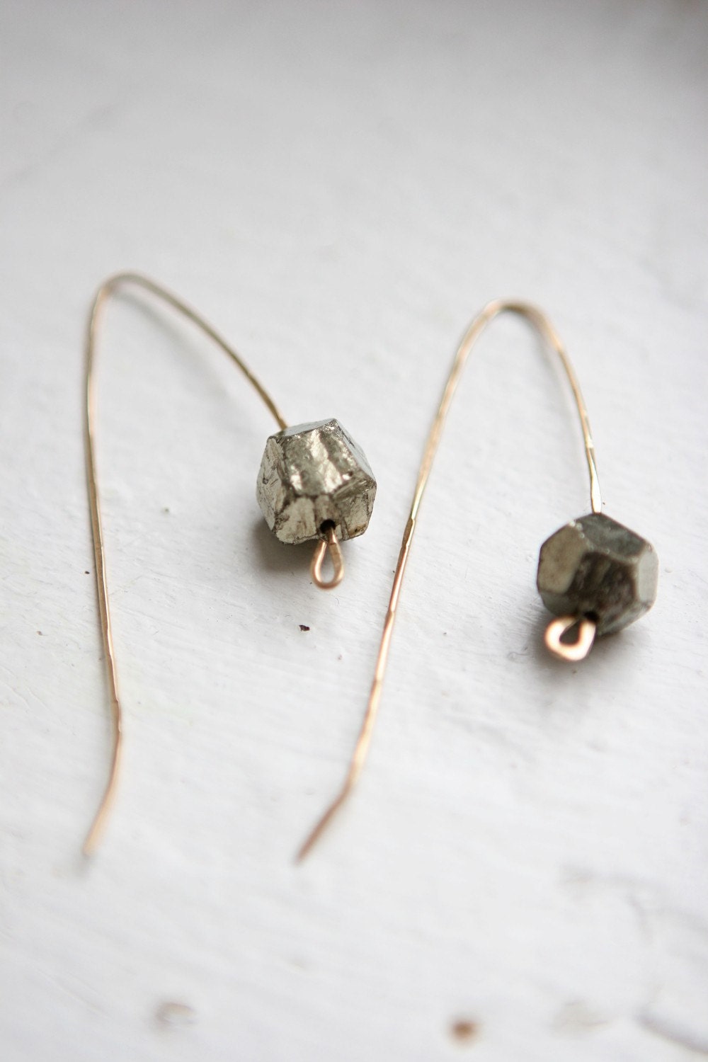 Peruvian Pyrite on Handmade Hooks