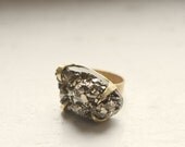 Peruvian Pyrite Prong Set Ring