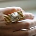 Herkimer Diamond Ring with Vintage Accents (as featured on the Today Show)