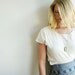Herkimer Diamond and Vintage Brass Necklace