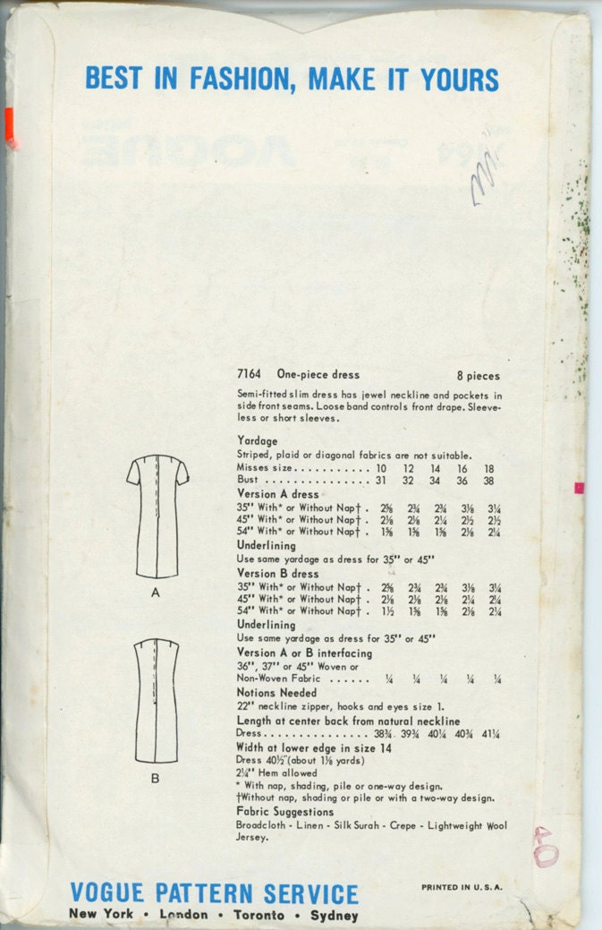 vogue 7164