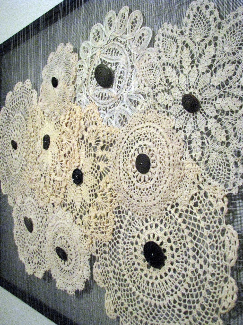 Vintage Doily Wall Art by MadeByMEH on Etsy