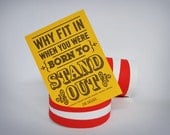 Born To Stand Out - Dr Seuss Quote - Pen drawn art card
