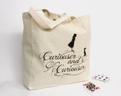 Alice in Wonderland - Canvas Market Bag