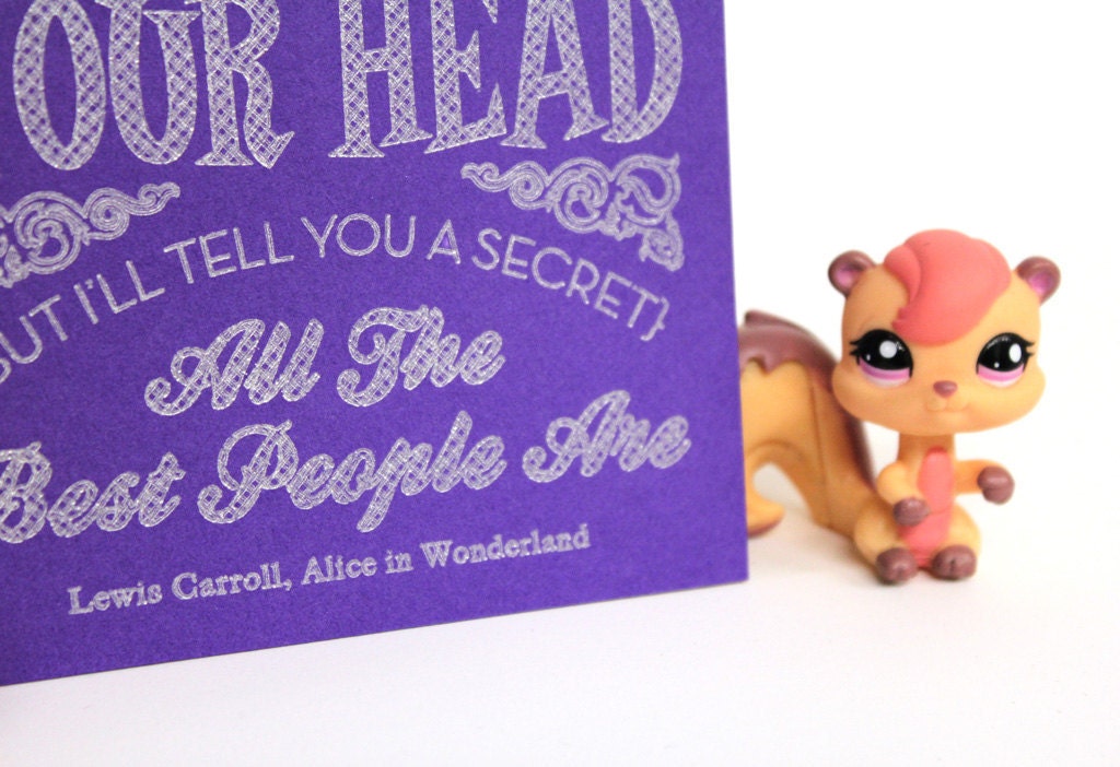 You're Mad, Bonkers - Alice in Wonderland art card