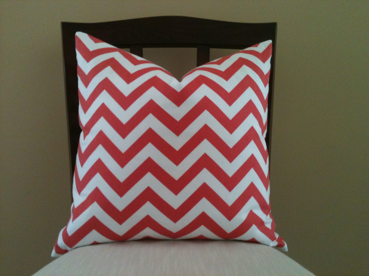20 x 20 Premier Prints - Zig Zag Coral - Pillow Cover