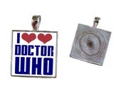 Buy 2 Get 1 Free Doctor Who I Heart Doctor Who Key Chain, Key Ring, Pendant, Pet Tag