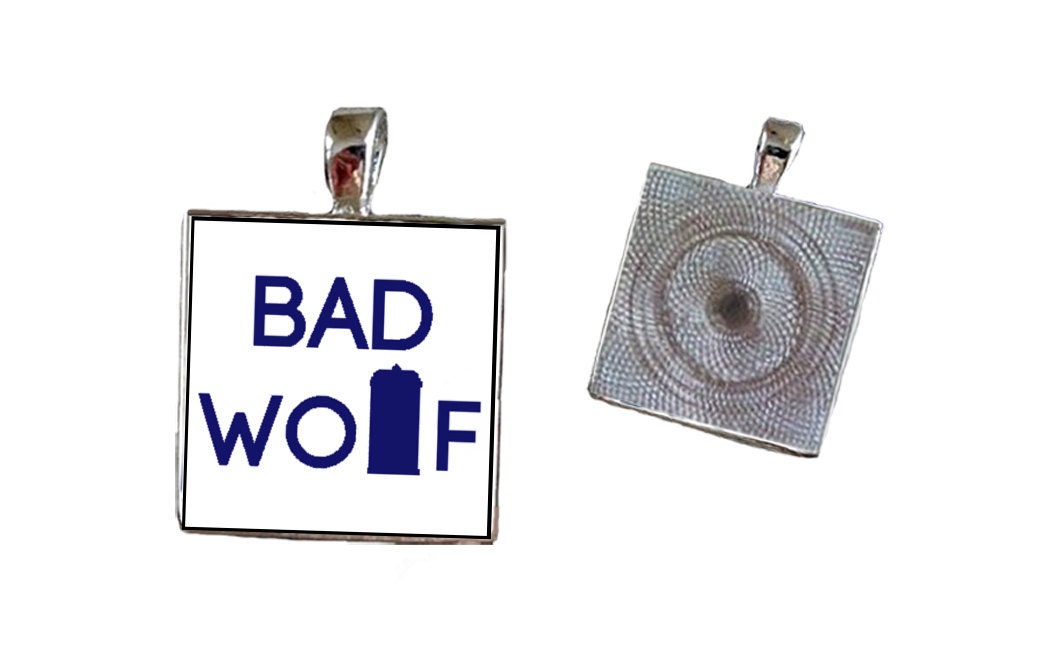 Buy 2 Get 1 Free Doctor Who Bad Wolf Tardis Key Chain, Key Ring, Pendant, Pet Tag