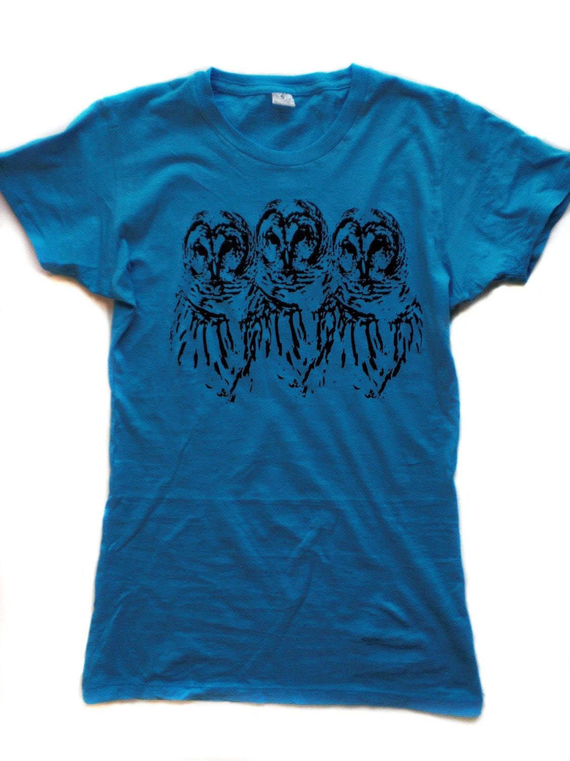 OWL PRINT alternative apparel tshirt s-m-l-xl