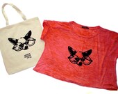 Sale - - DOG GLASSES Burnout Tee alternative apparel