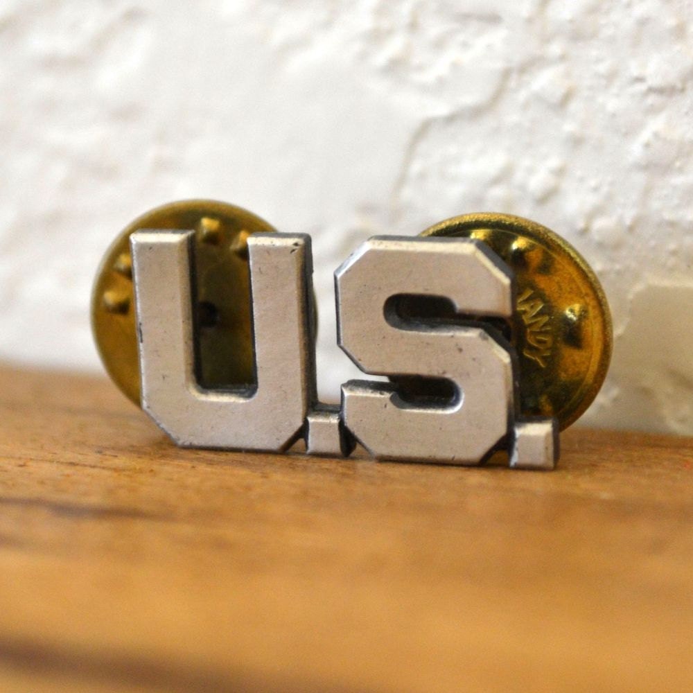 US Army Lapel Pin Vintage Sterling Silver By StoryTellersVintage