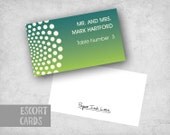 20 Modern Wedding Escort Cards, Wedding Place Cards, Wedding Name Placecards - Style PIL-011