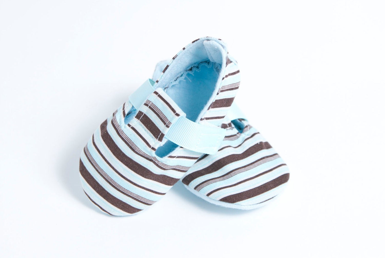 LITTLE BOY BLUE-Striped, Brown Baby Bootie