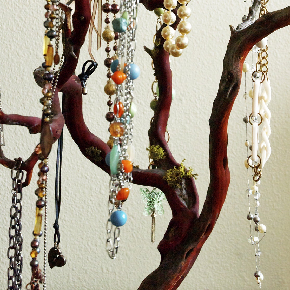 30" Red Jewelry Tree
