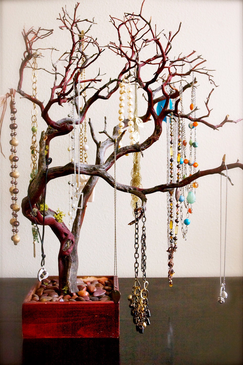 30" Red Jewelry Tree