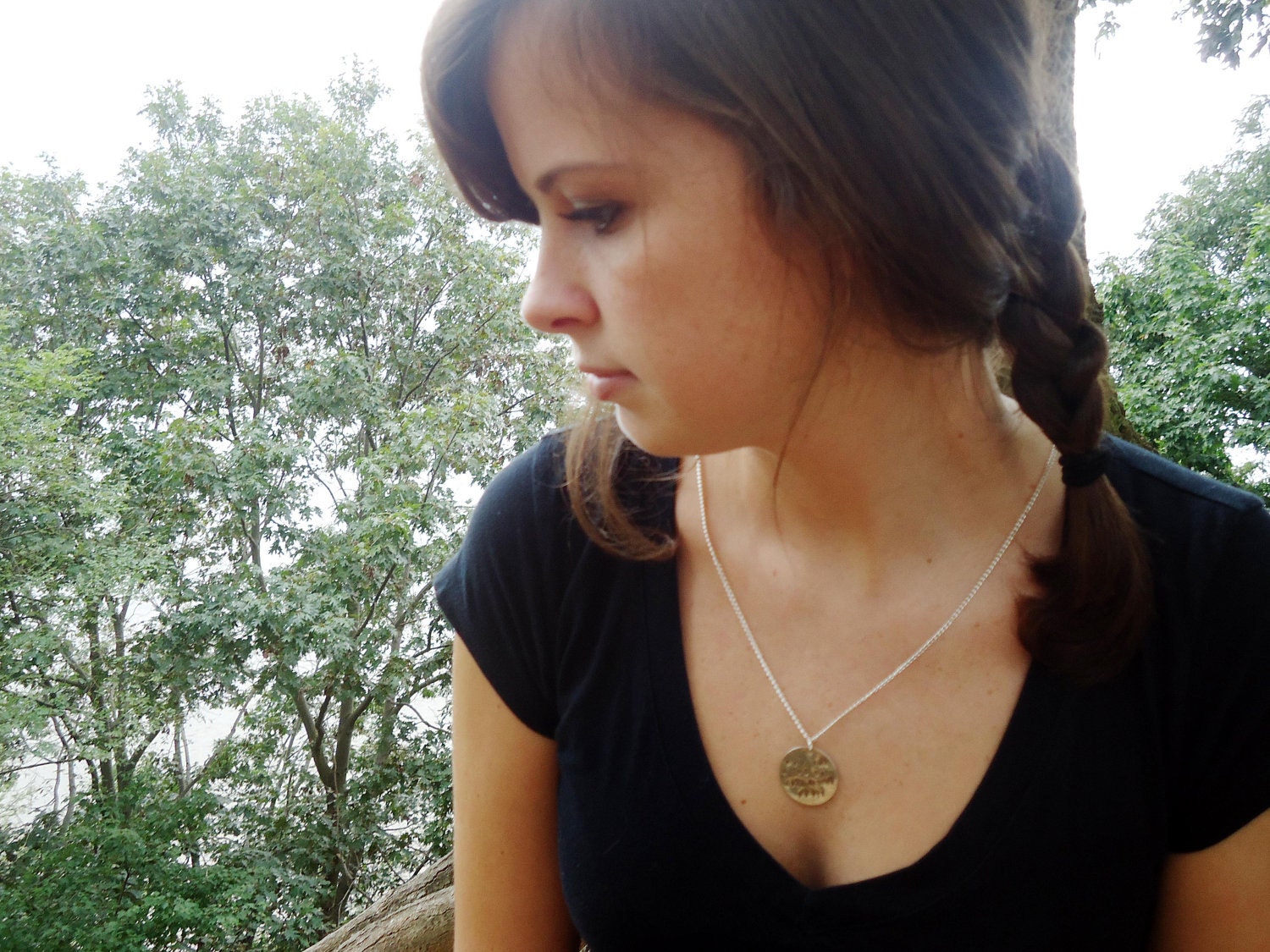 The Hunger Games - "May The Odds Be Ever In Your Favor" Hand Stamped Silver Necklace With Custom District No.- Geekery