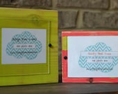Distressed & Hand Painted Chunky Block Frames - 5x5