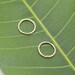 Small 14K Gold Filled Hoop Earrings 10mm Cartilage/Endless/seamless/catchless/tragus/helix/nose ring