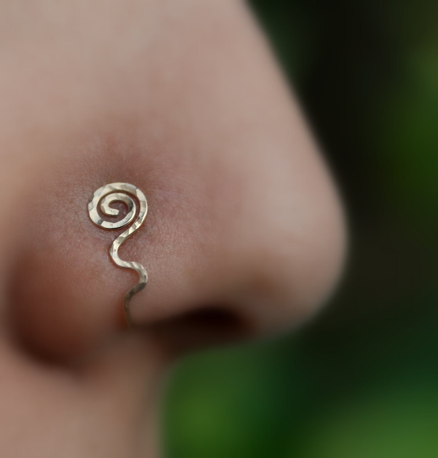 Nose Cuff 14K Gold Filled Handcrafted Non Pierced Nose/Nose Ring/Nose Stud